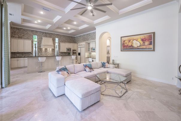 Interior, Kitchen, Living room, Recessed Lighting