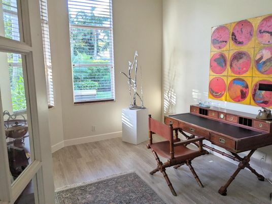 Home Office, Interior, Wood Texture Flooring