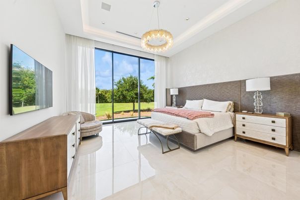 Bedroom, Interior, Pendant Lights, Recessed Lighting