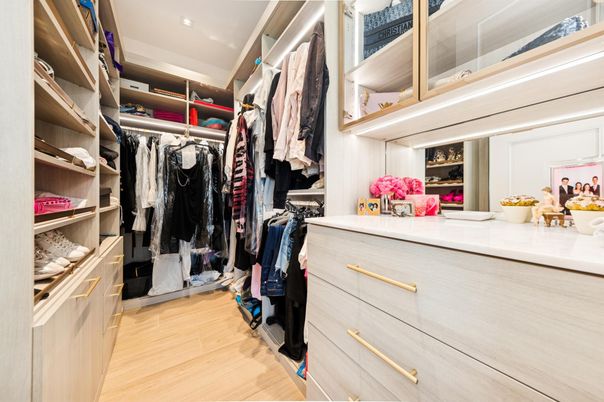 Interior, Recessed Lighting, Walk-in Closets, Wood Texture Flooring