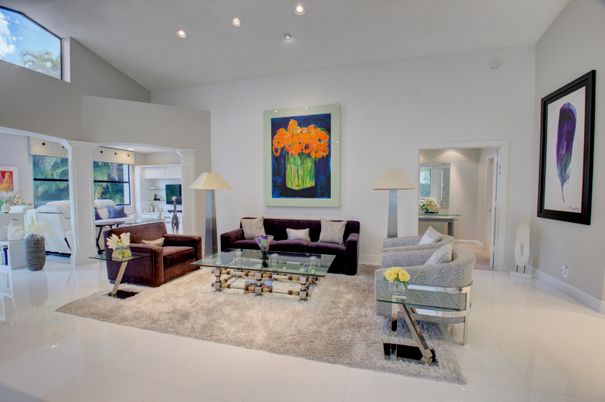 Interior, Living room, Recessed Lighting