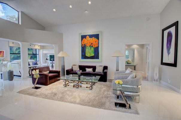 Interior, Living room, Recessed Lighting