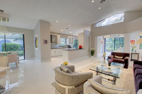 Dining room, Interior, Kitchen, Living room, Recessed Lighting