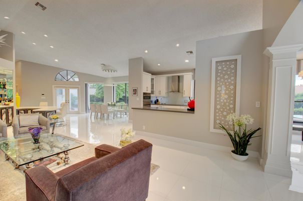 Dining room, Interior, Kitchen, Living room, Pendant Lights, Recessed Lighting