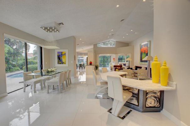 Dining room, Interior, Living room, Recessed Lighting