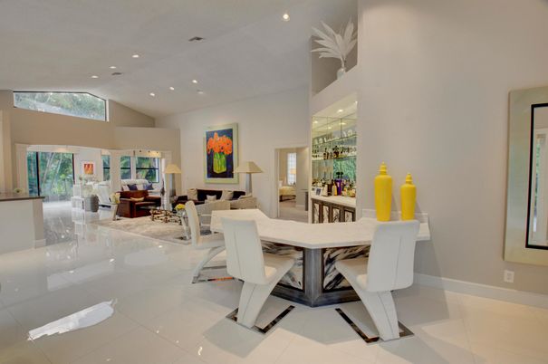 Dining room, Interior, Living room, Recessed Lighting