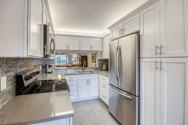 Interior, Kitchen, Wood Texture Flooring