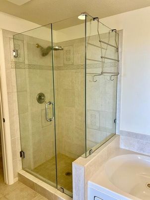 Bathroom, Glass Shower, Interior