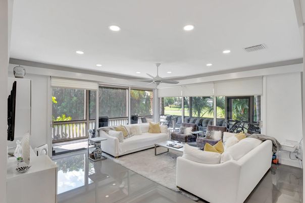 Interior, Living room, Recessed Lighting