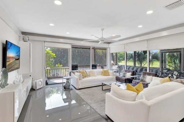 Interior, Living room, Recessed Lighting
