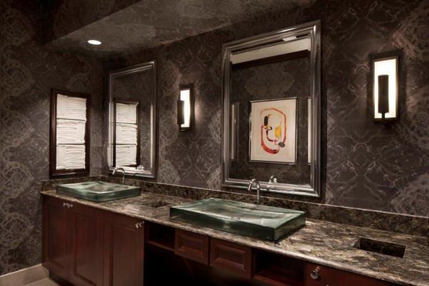 Bathroom, Dual Sink Vanities, Interior, Recessed Lighting
