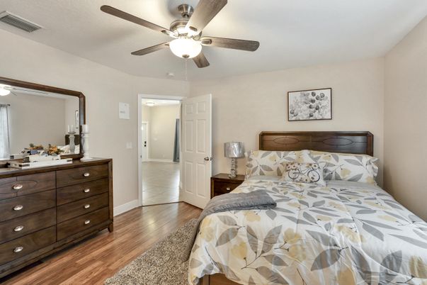 Bedroom, Interior, Wood Texture Flooring