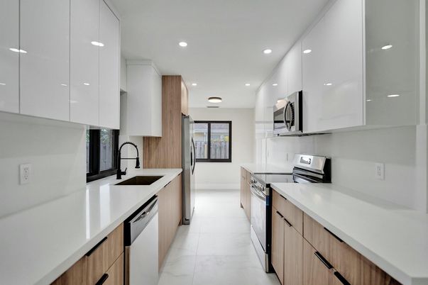 Interior, Kitchen, Recessed Lighting, Stainless Steel Appliances