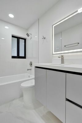 Bathroom, Dual Sink Vanities, Interior, Marble, Recessed Lighting