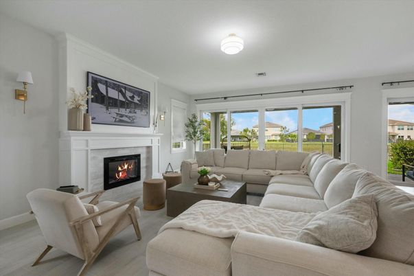 Fireplace, Interior, Living room, Wood Texture Flooring