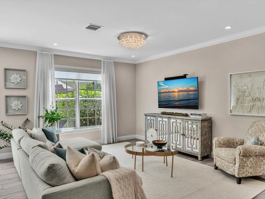 Chandelier, Interior, Living room, Recessed Lighting, Wood Texture Flooring