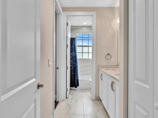 Bathroom, Interior, Marble, Recessed Lighting