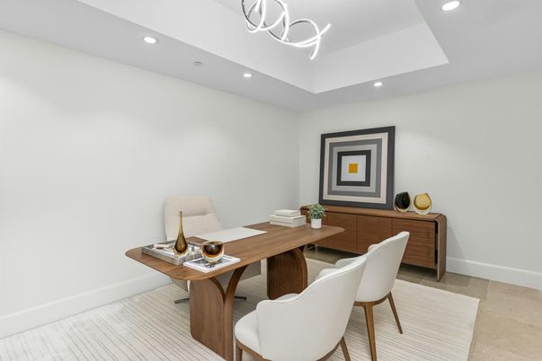 Home Office, Interior, Pendant Lights, Recessed Lighting