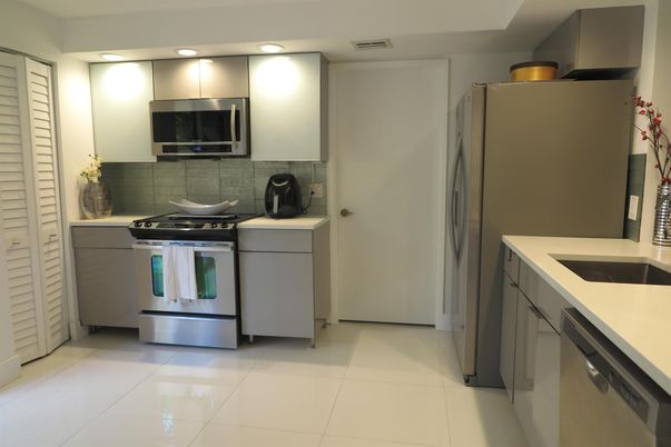 Interior, Kitchen, Recessed Lighting, Stainless Steel Appliances