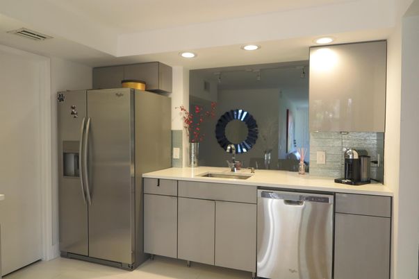 Interior, Kitchen, Recessed Lighting, Stainless Steel Appliances