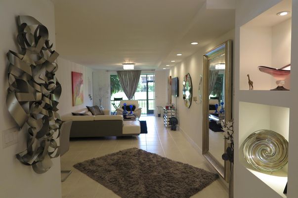 Interior, Living room, Recessed Lighting