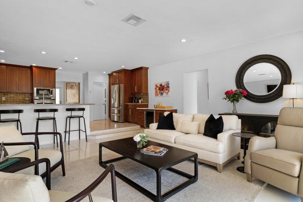 Interior, Kitchen, Living room, Recessed Lighting, Stainless Steel Appliances