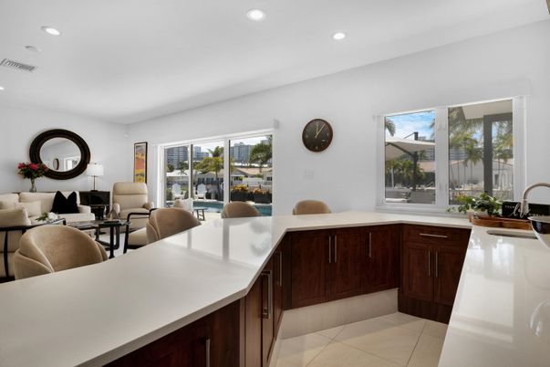 Interior, Kitchen, Living room, Recessed Lighting
