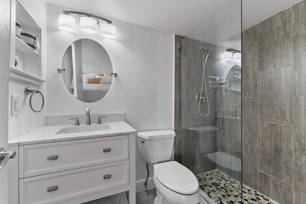 Bathroom, Glass Shower, Interior