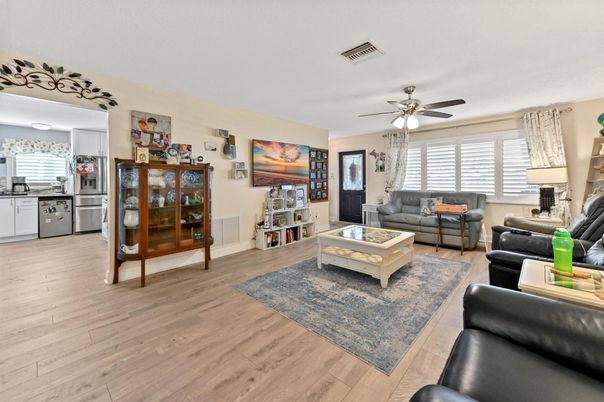 Interior, Kitchen, Living room, Wood Texture Flooring