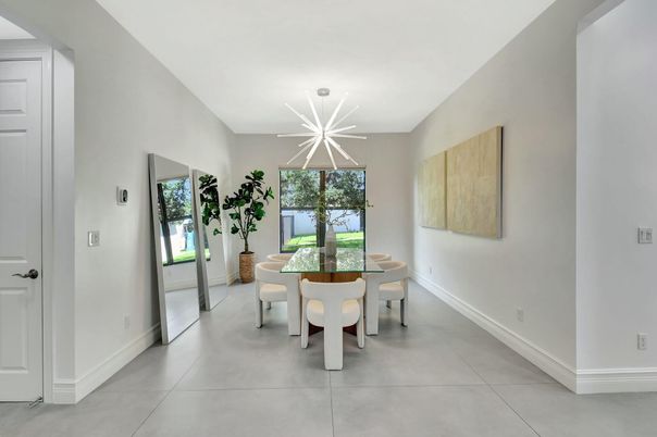 Dining room, Interior, Pendant Lights