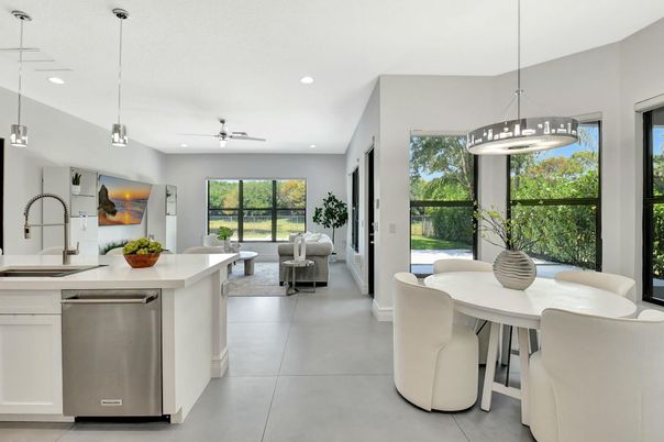 Dining room, Interior, Kitchen, Living room, Pendant Lights, Recessed Lighting