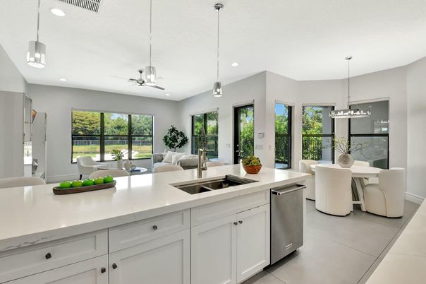 Dining room, Interior, Kitchen, Living room, Pendant Lights, Recessed Lighting