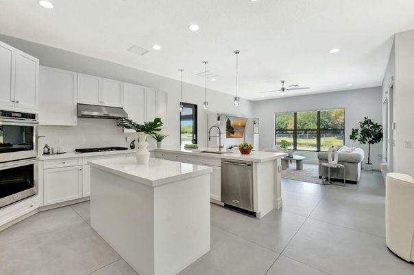 Interior, Kitchen, Living room, Pendant Lights, Recessed Lighting, Stainless Steel Appliances