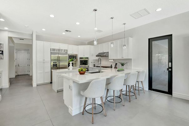 Interior, Kitchen, Pendant Lights, Recessed Lighting, Stainless Steel Appliances