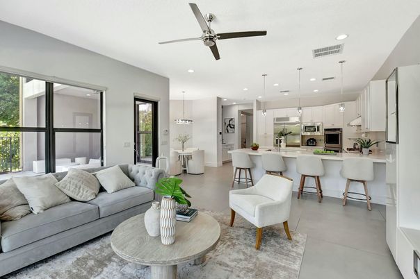 Dining room, Interior, Kitchen, Living room, Pendant Lights, Recessed Lighting, Stainless Steel Appliances