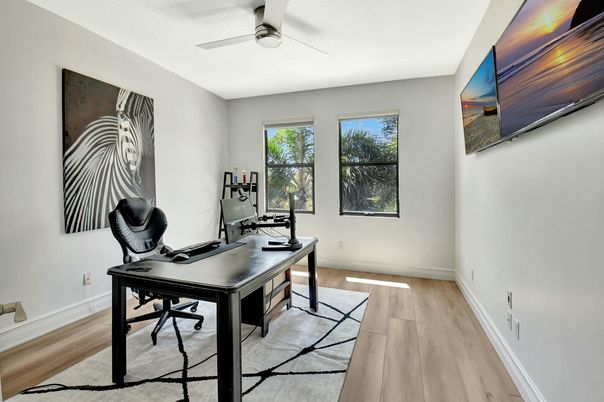 Home Office, Interior, Wood Texture Flooring