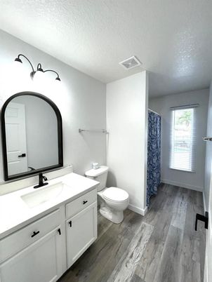 Bathroom, Interior, Wood Texture Flooring