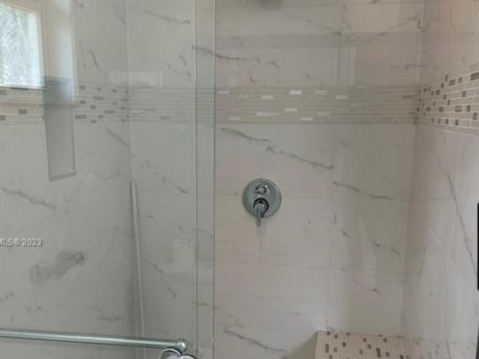 Bathroom, Glass Shower, Interior, Marble Walls