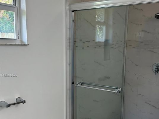 Bathroom, Glass Shower, Interior, Marble Walls