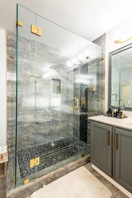 Bathroom, Glass Shower, Interior