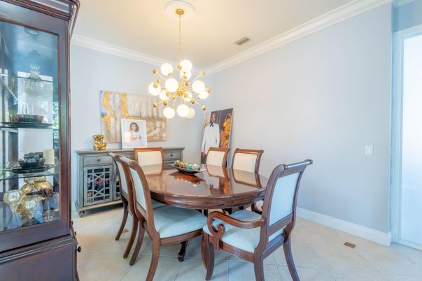 Dining room, Interior, Pendant Lights