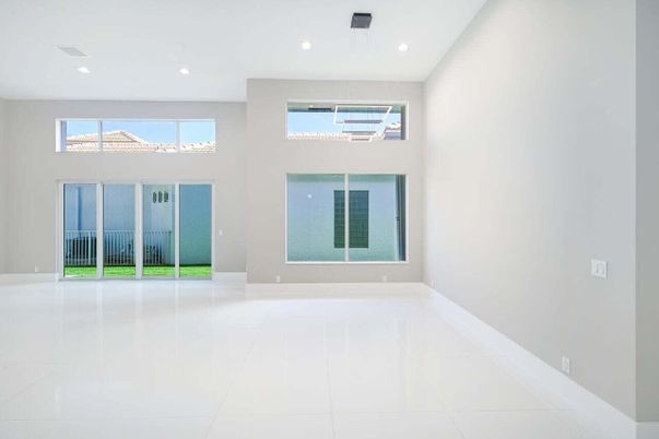 Empty room, Interior, Pendant Lights, Recessed Lighting