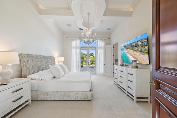 Bedroom, Chandelier, Interior