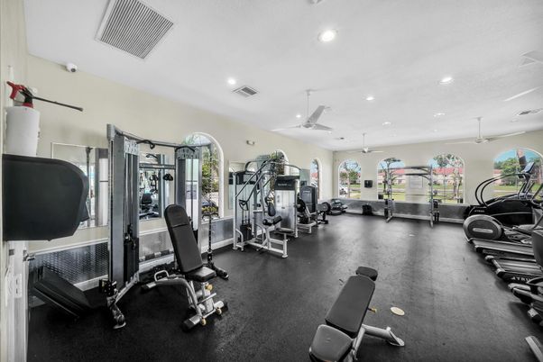 Fitness Equipment, Gym, Interior, Recessed Lighting