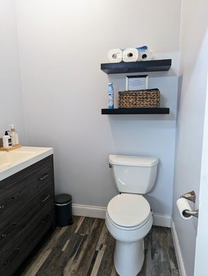 Bathroom, Interior, Wood Texture Flooring