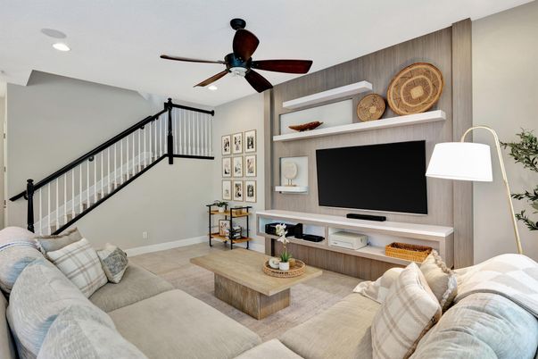 Interior, Living room, Recessed Lighting