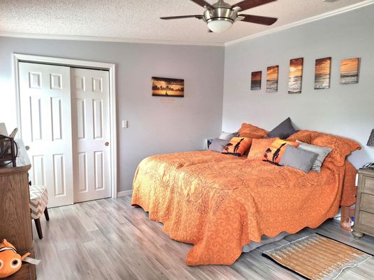 Bedroom, Interior, Wood Texture Flooring