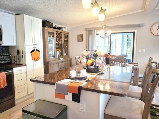 Chandelier, Dining room, Interior, Kitchen, Wood Texture Flooring