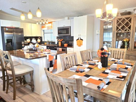 Chandelier, Dining room, Interior, Kitchen, Pendant Lights, Wood Texture Flooring
