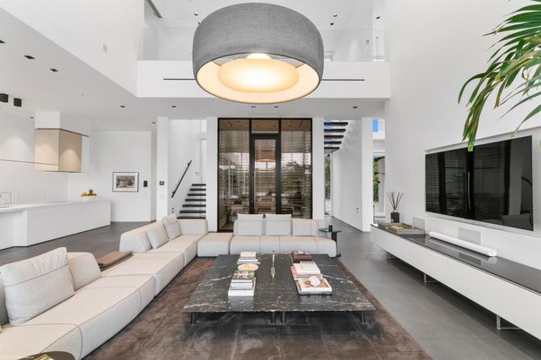 Interior, Living room, Recessed Lighting